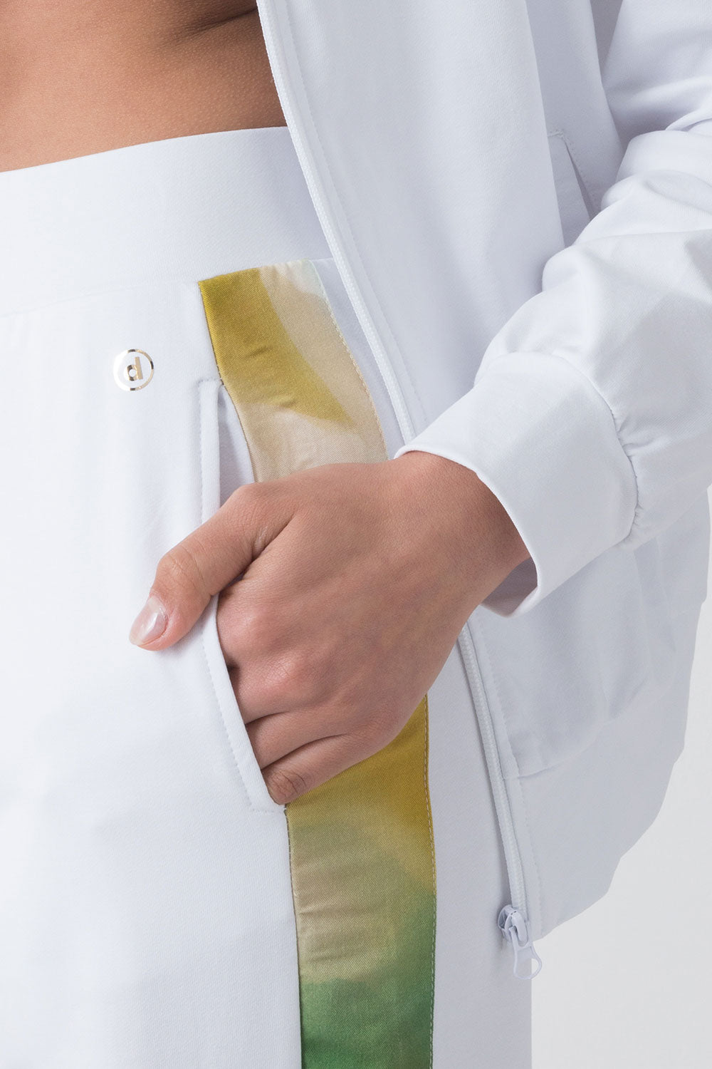 CITY PANTALONE CON ELASTICO AL FONDO E BANDE IN CONTRASTO