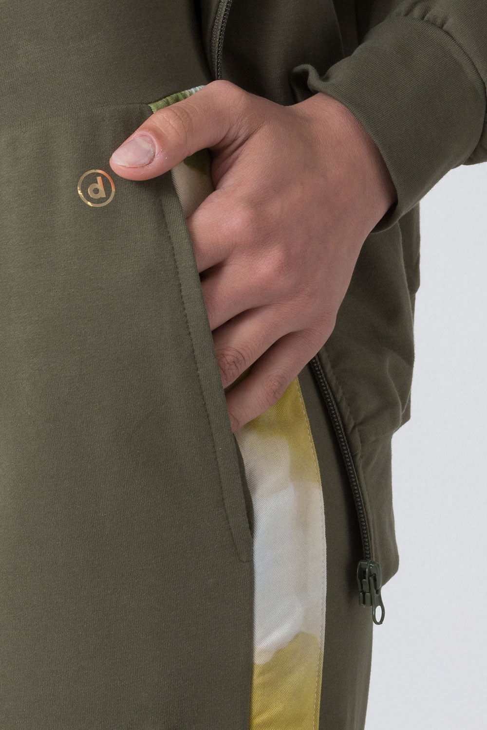 CITY PANTALONE CON ELASTICO AL FONDO E BANDE IN CONTRASTO