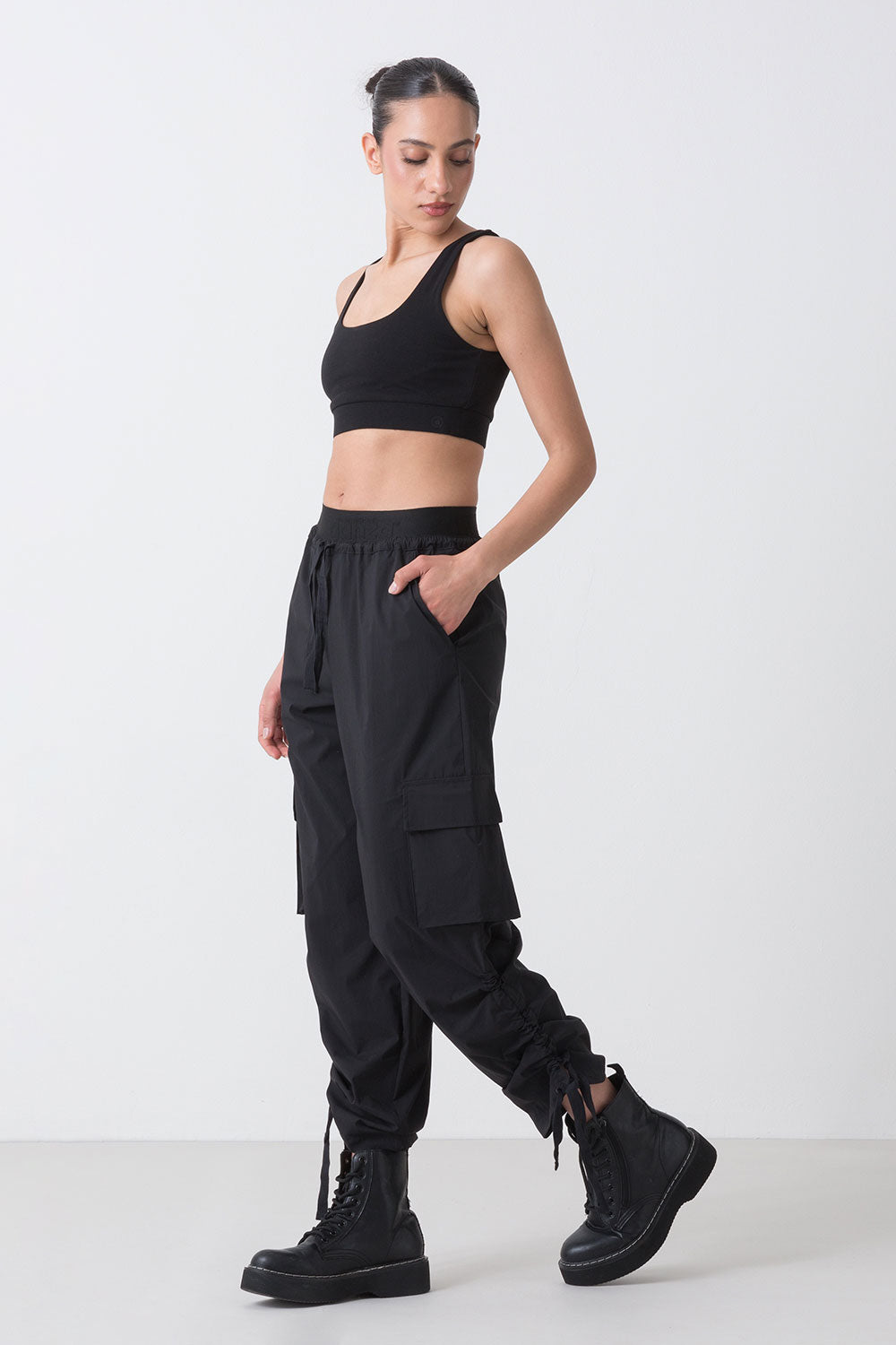 CITY PANTALONE CARGO IN POPELINE DI COTONE