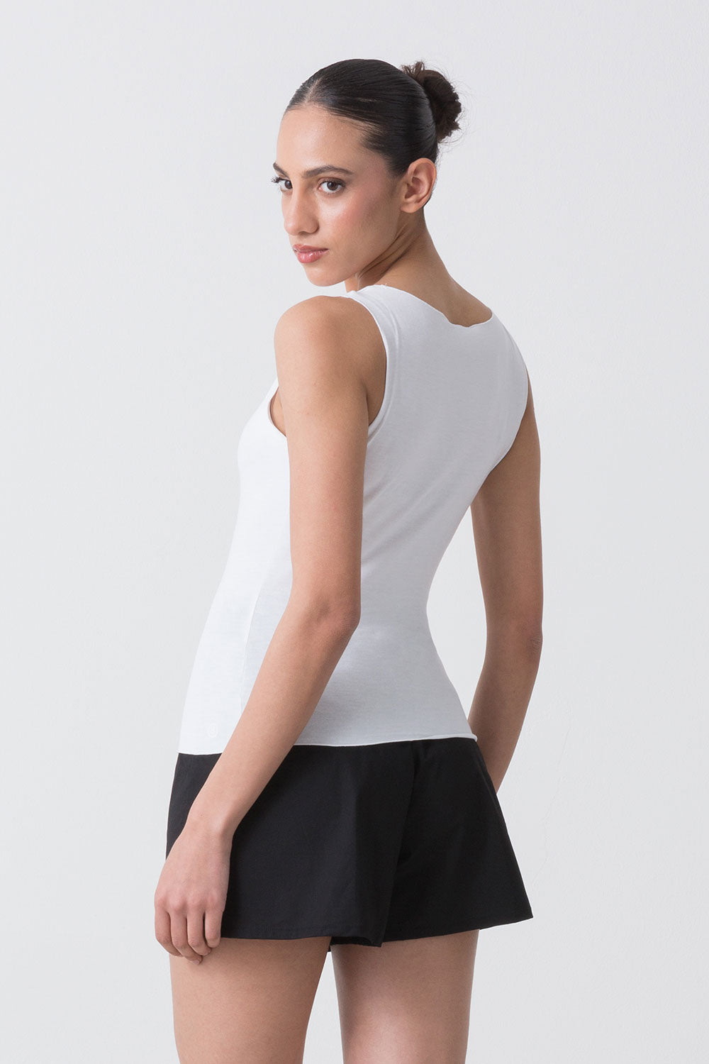 BASIC CANOTTA IN JERSEY ELASTICIZZATO