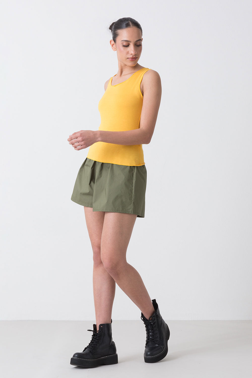 BASIC CANOTTA IN JERSEY ELASTICIZZATO