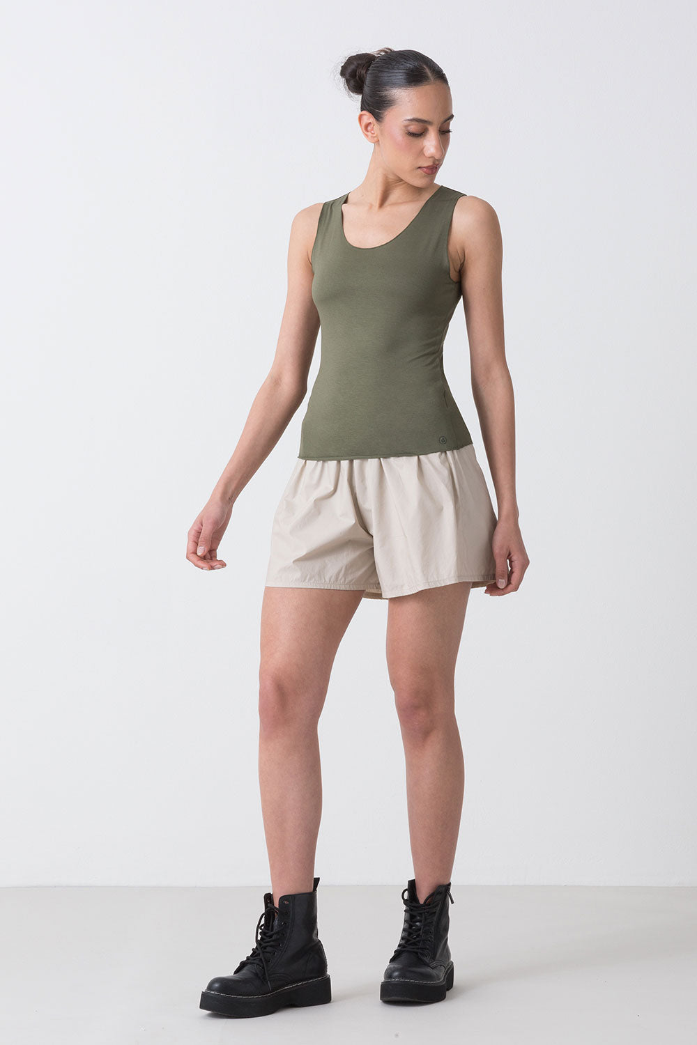 BASIC CANOTTA IN JERSEY ELASTICIZZATO