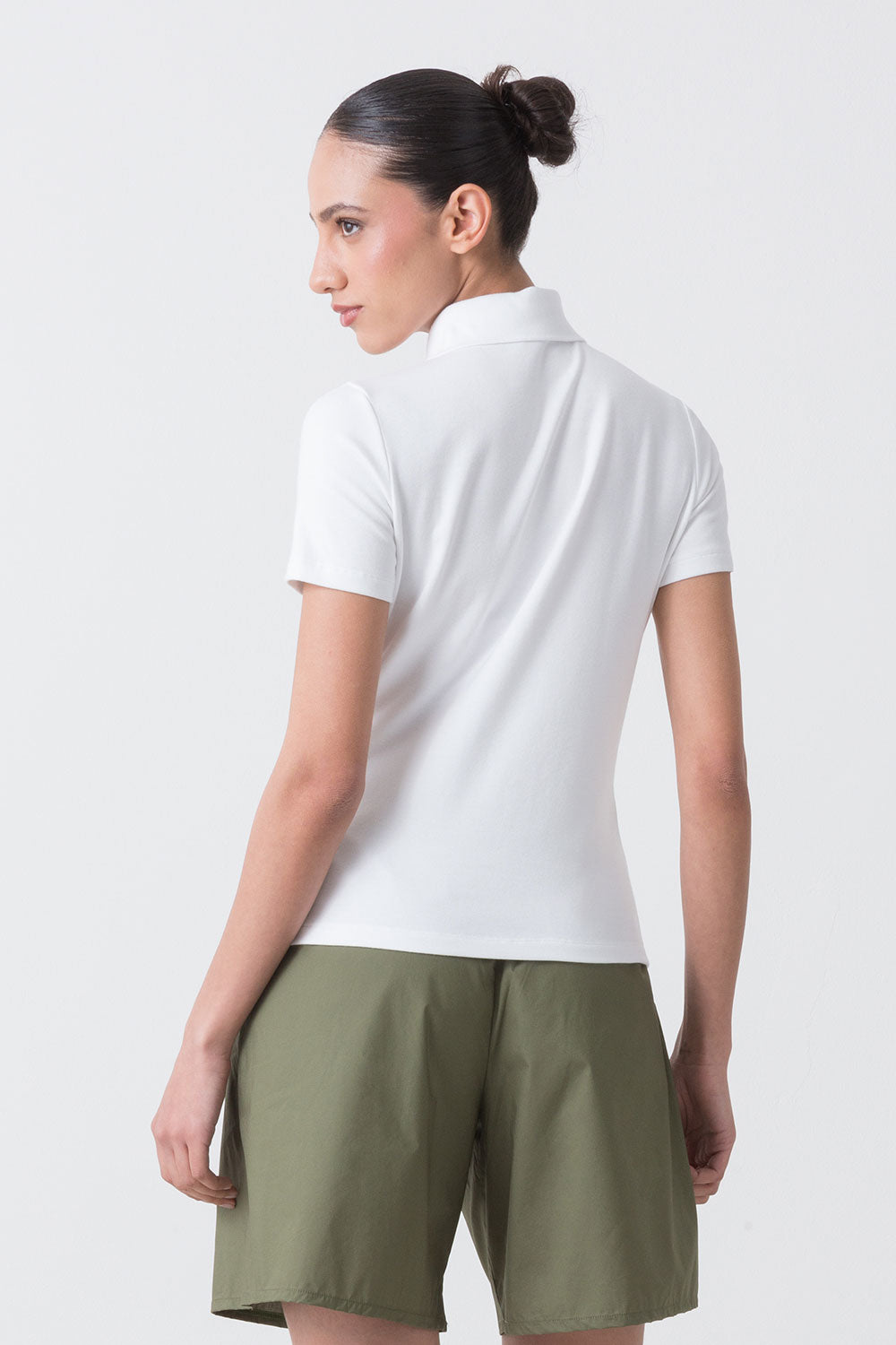 CITY POLO A MANICHE CORTE CON COLLETTO ALTO