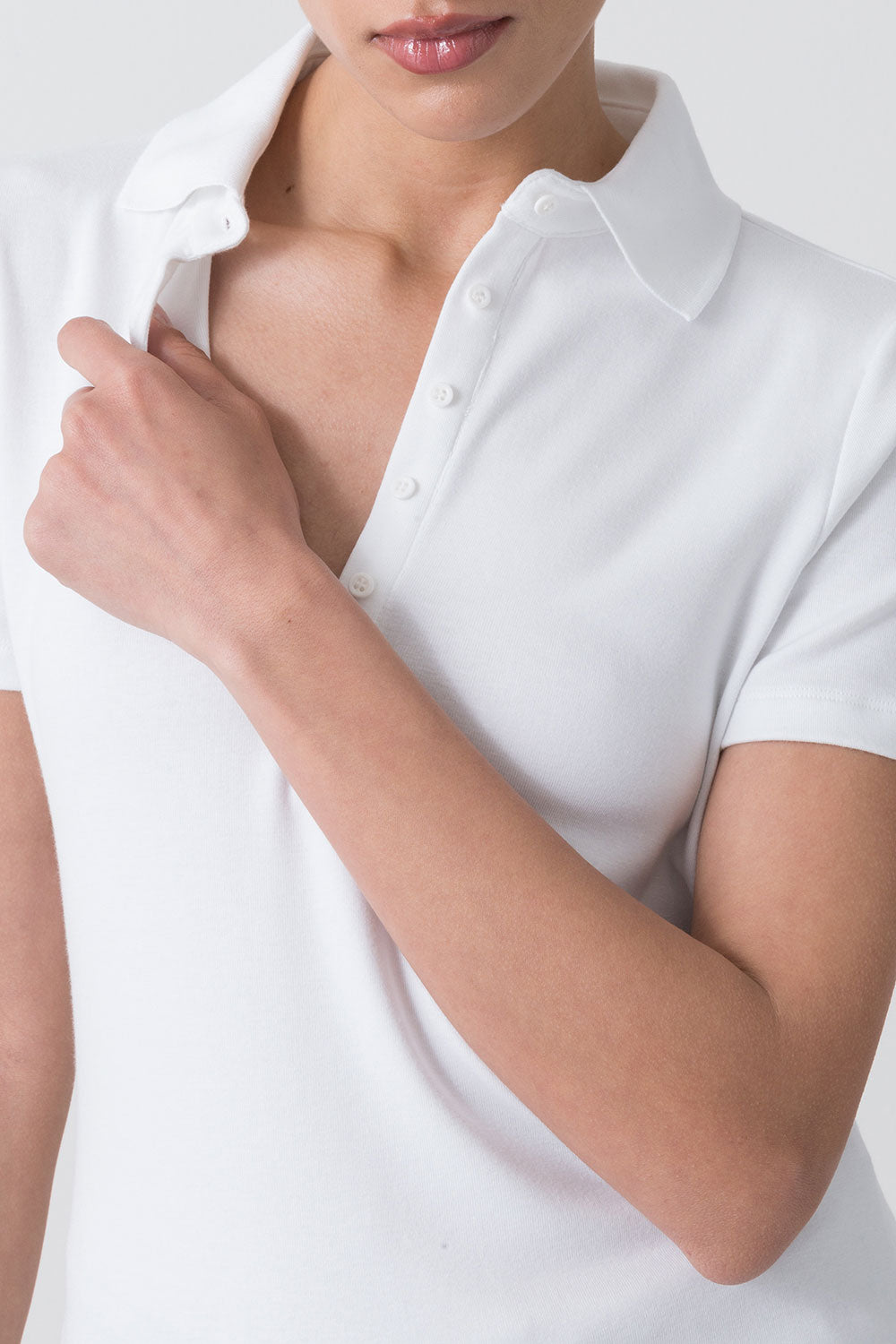 CITY POLO A MANICHE CORTE CON COLLETTO ALTO