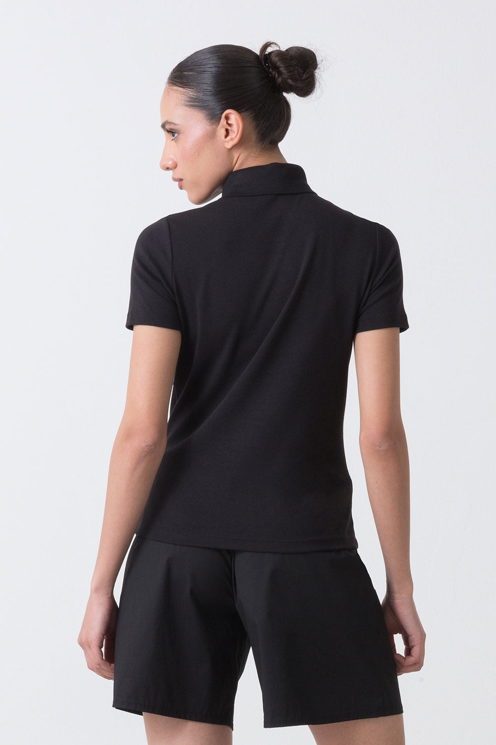 CITY POLO A MANICHE CORTE CON COLLETTO ALTO