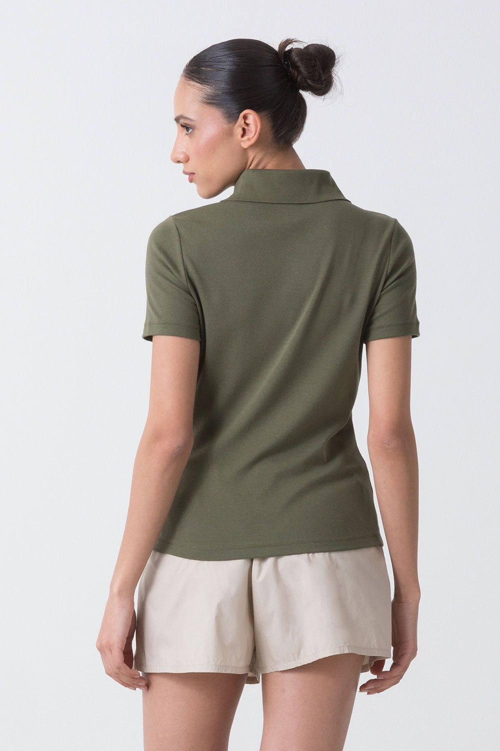 CITY POLO A MANICHE CORTE CON COLLETTO ALTO