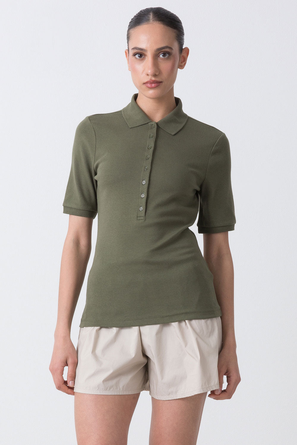 CITY POLO A MANICHE CORTE