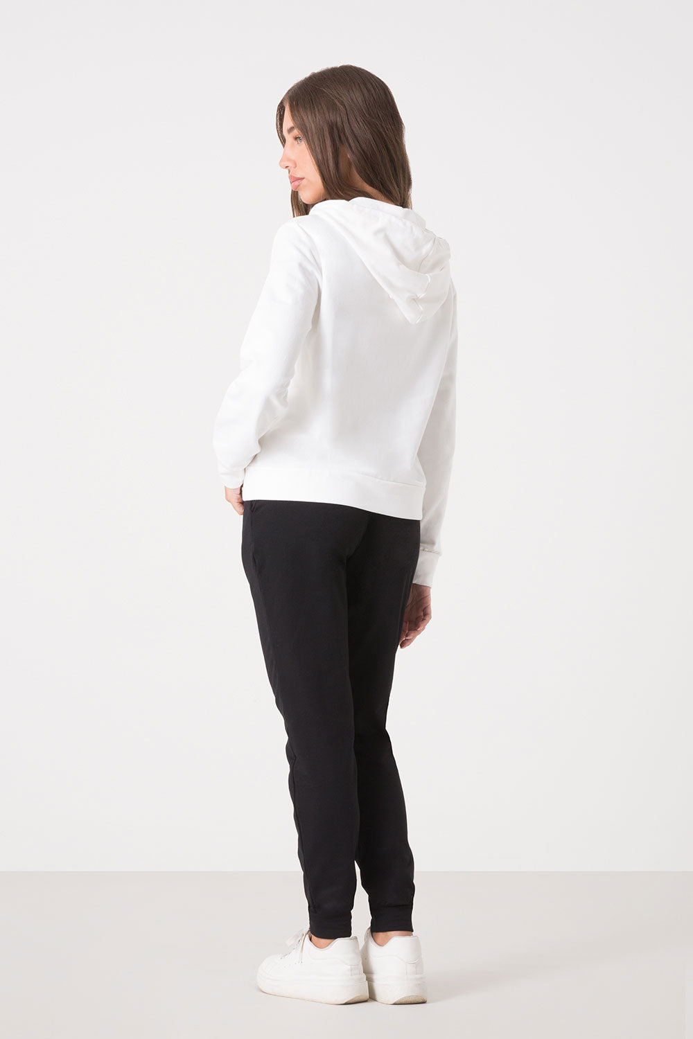 TUTA BASIC FULL ZIP CON CAPPUCCIO + PANTALONE DRITTO AL FONDO