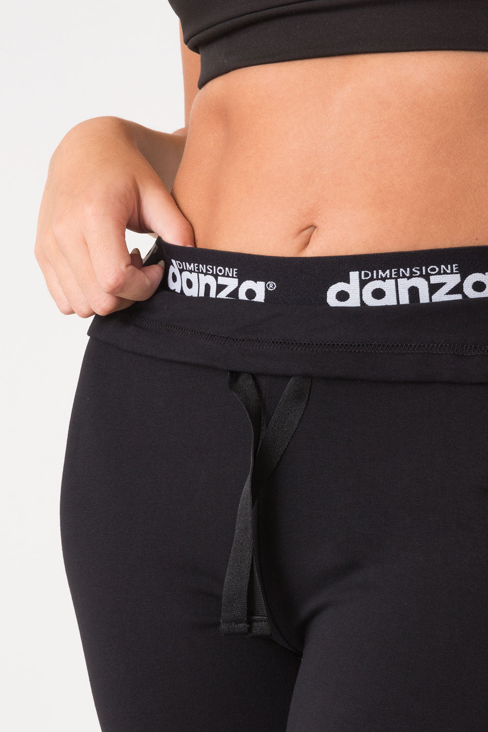 BASIC PANTA JAZZ IN JERSEY STRETCH CON ELASTICO JACQUARD
