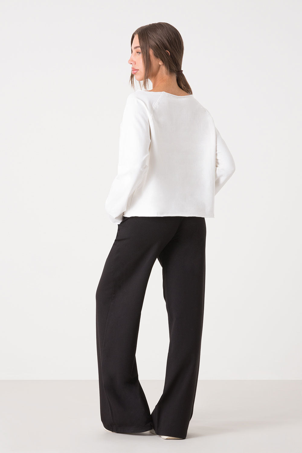 BALLET MAGLIACCIA A MANICHE LUNGHE IN FELPA GARZATA