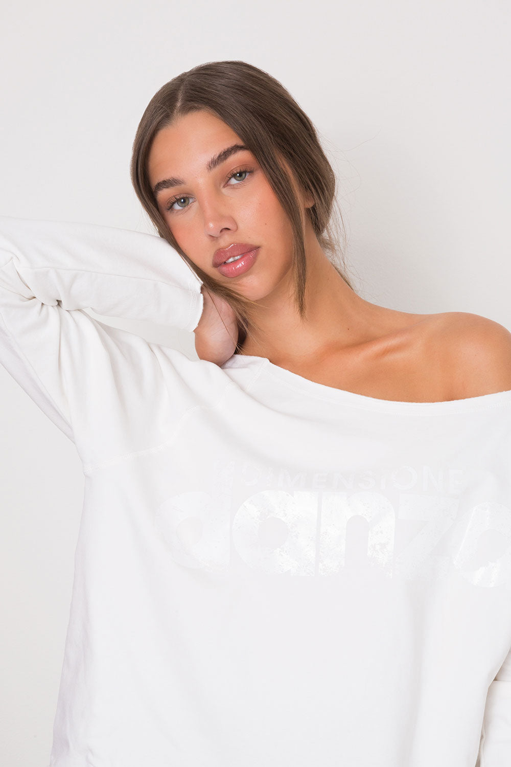 BALLET MAGLIACCIA A MANICHE LUNGHE IN FELPA GARZATA