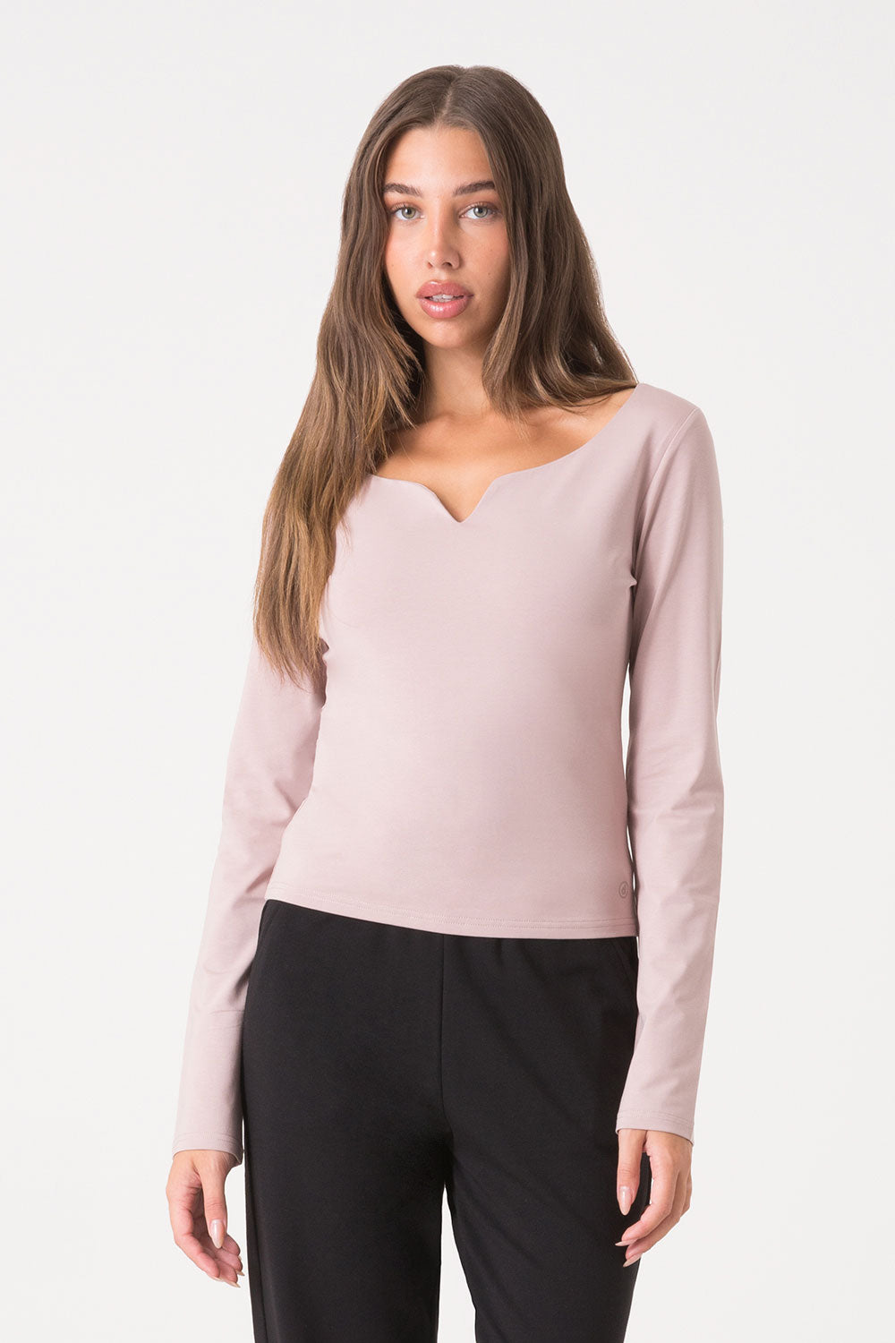 T-SHIRT L/S CON DETTAGLIO