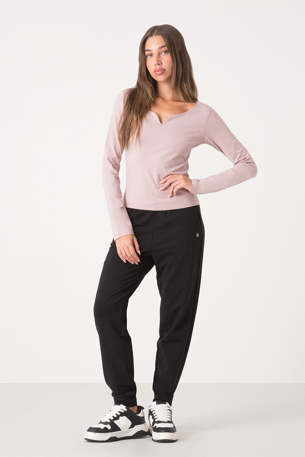 T-SHIRT L/S CON DETTAGLIO