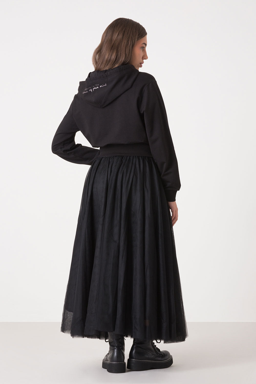 BALLET FELPA FULL ZIP CON CAPPUCCIO NON GARZATA