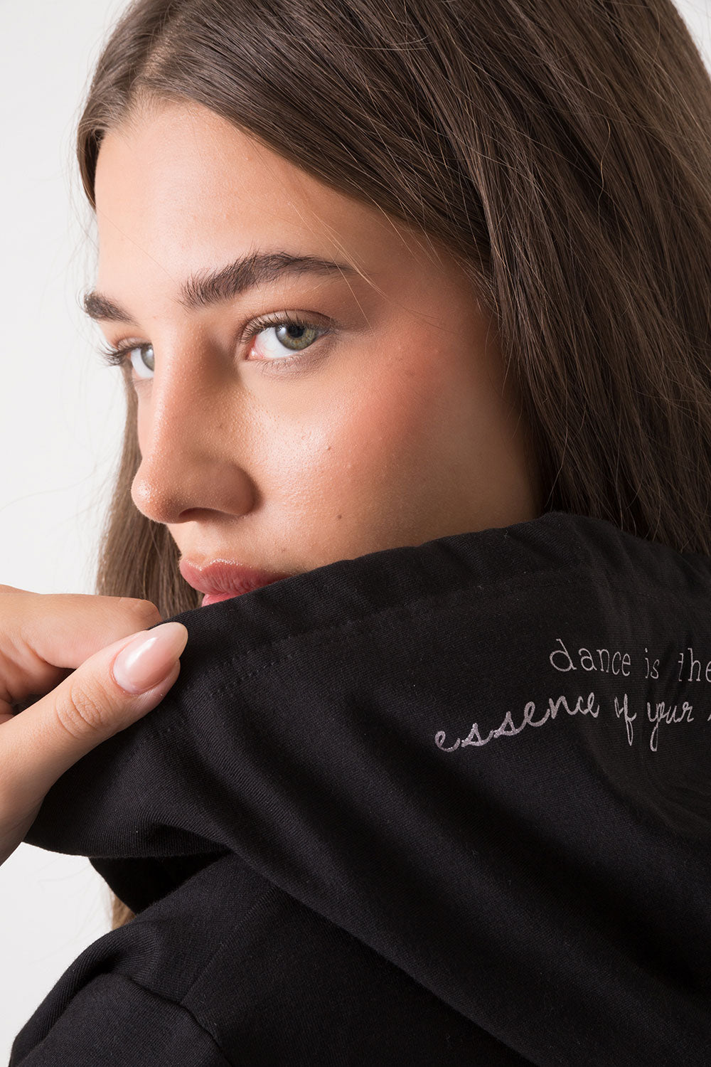 BALLET FELPA FULL ZIP CON CAPPUCCIO NON GARZATA