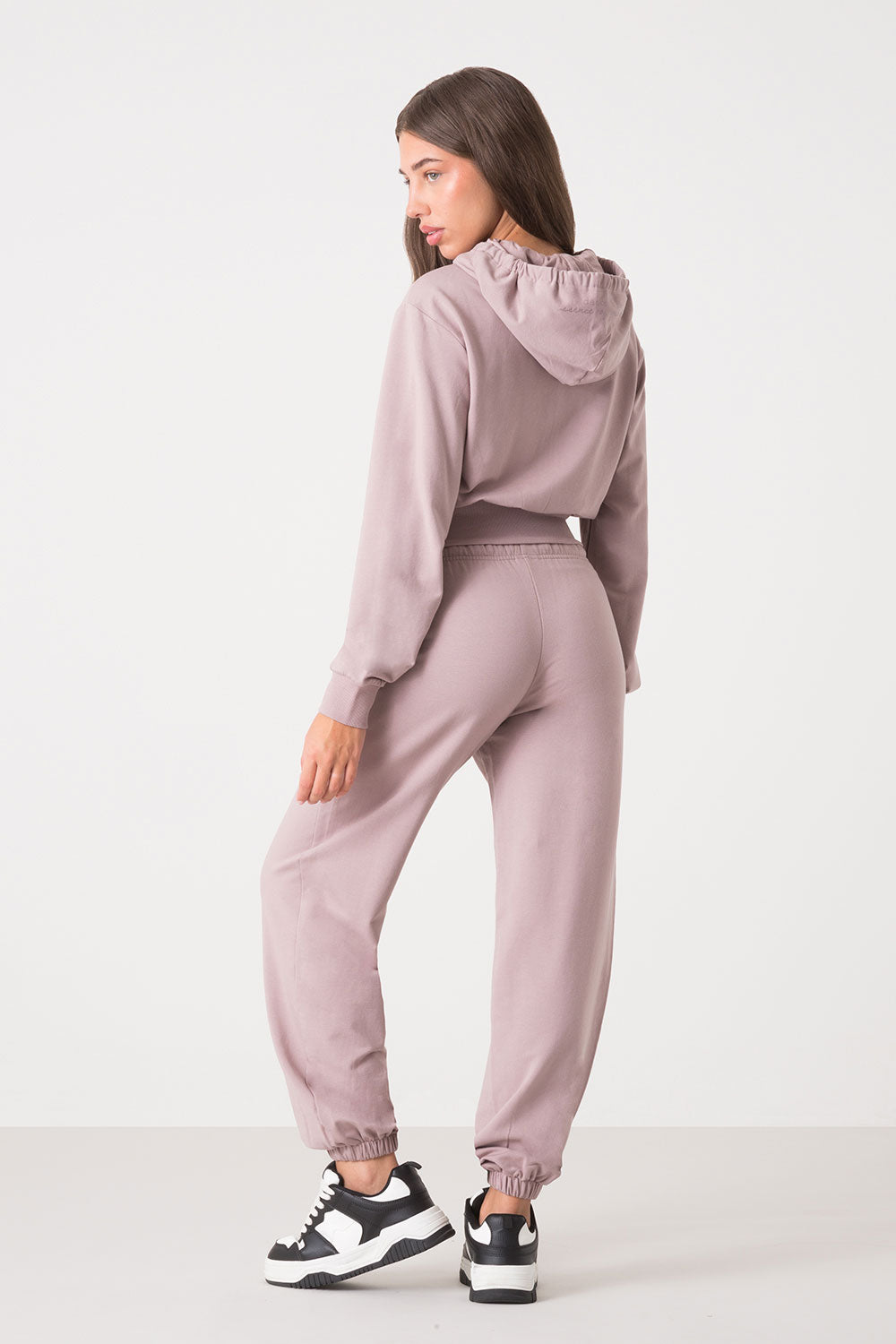 BALLET FELPA FULL ZIP CON CAPPUCCIO NON GARZATA