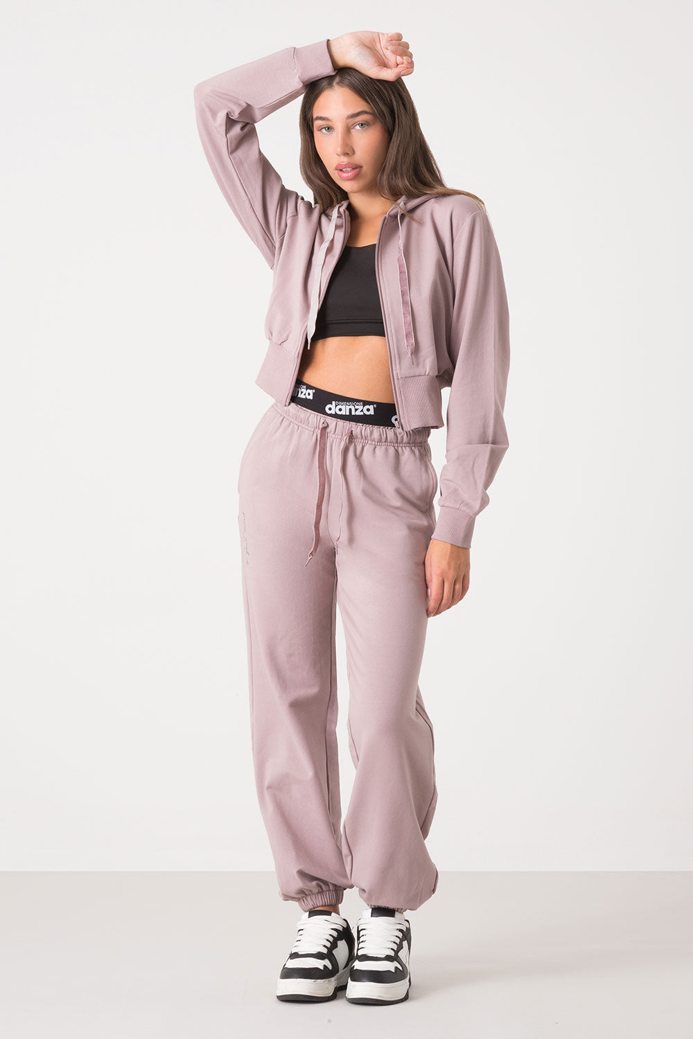 PANTALONE MODAL STRETCH NON GARZATO CON ELASTICO AL FONDO