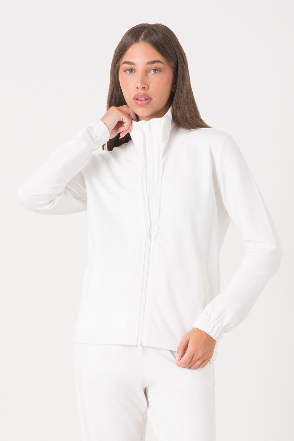 GIACCA FULL ZIP COLLO ALTO NON GARZATA