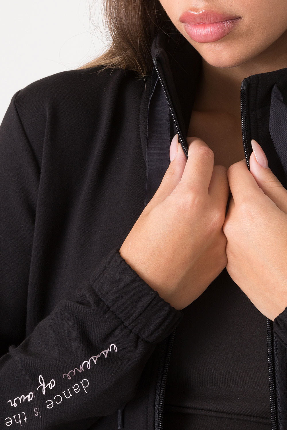 GIACCA FULL ZIP COLLO ALTO NON GARZATA