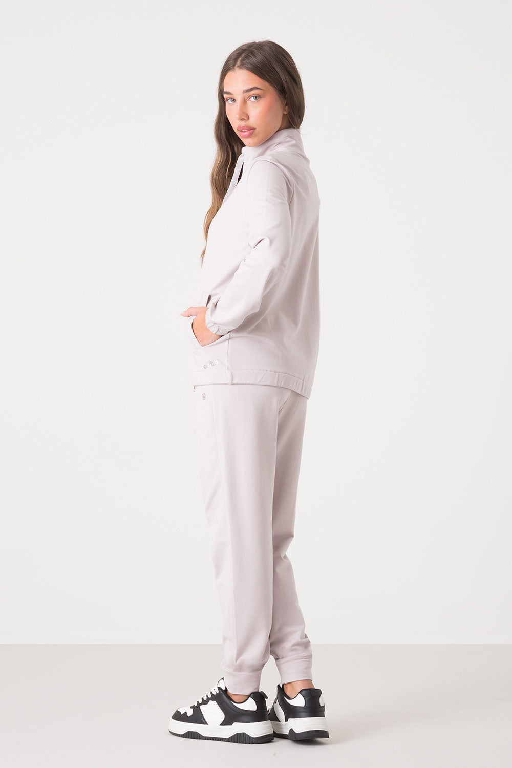 GIACCA FULL ZIP COLLO ALTO NON GARZATA