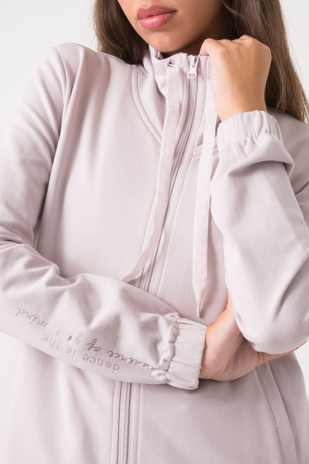 GIACCA FULL ZIP COLLO ALTO NON GARZATA