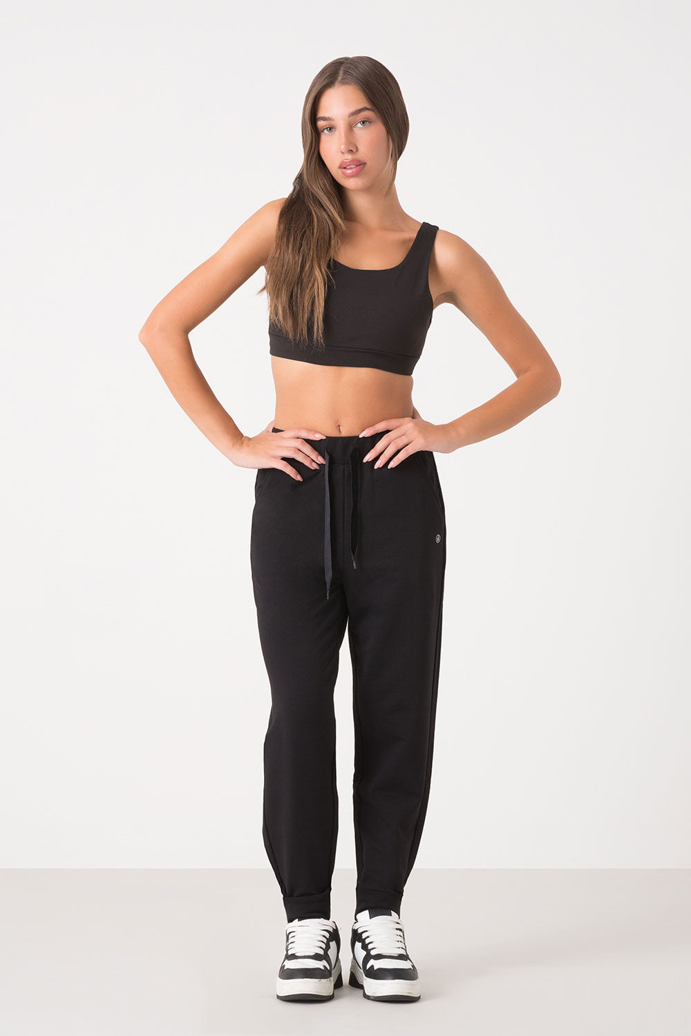 PANTALONE MODAL STRETCH CON POLSINO AL FONDO