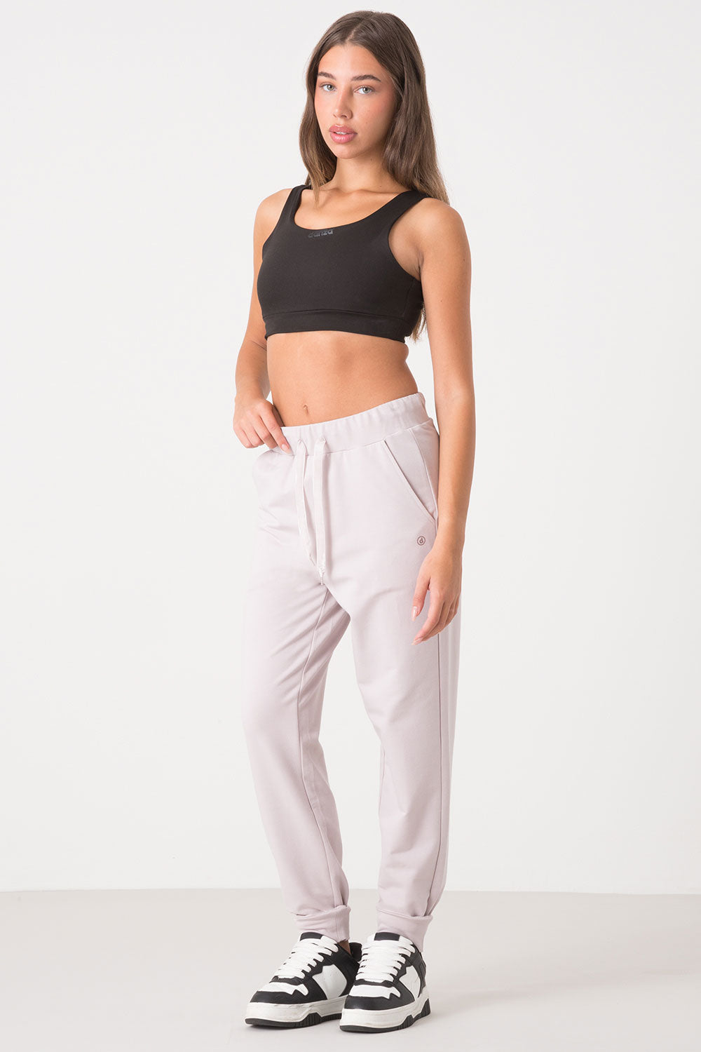PANTALONE MODAL STRETCH CON POLSINO AL FONDO