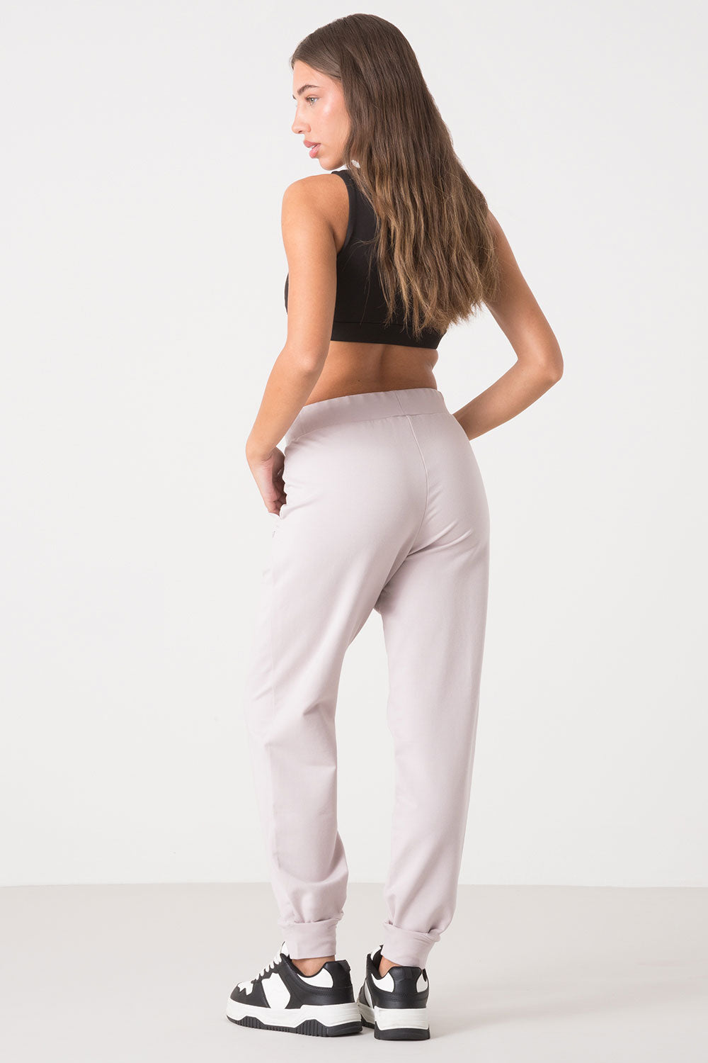 PANTALONE MODAL STRETCH CON POLSINO AL FONDO