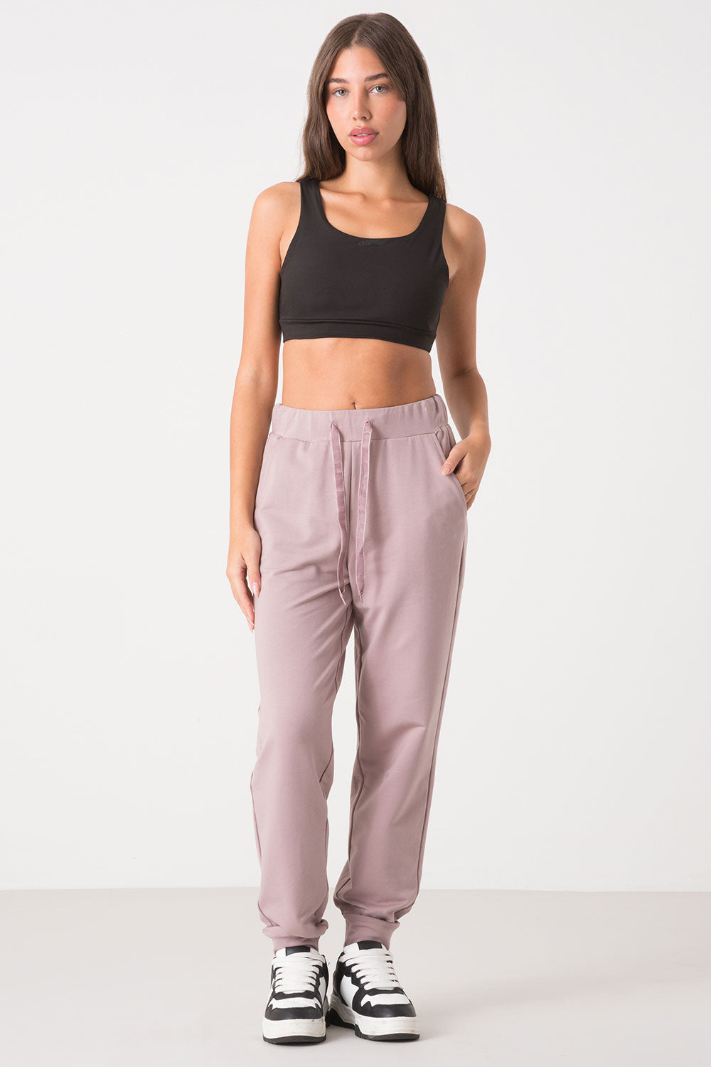 PANTALONE MODAL STRETCH CON POLSINO AL FONDO