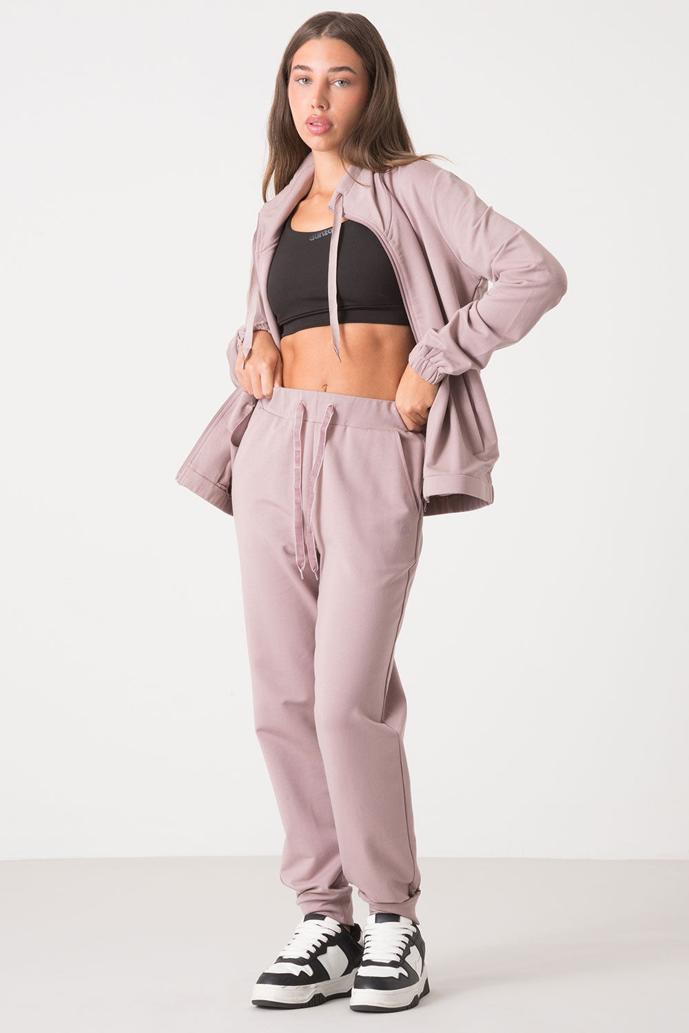 PANTALONE MODAL STRETCH CON POLSINO AL FONDO