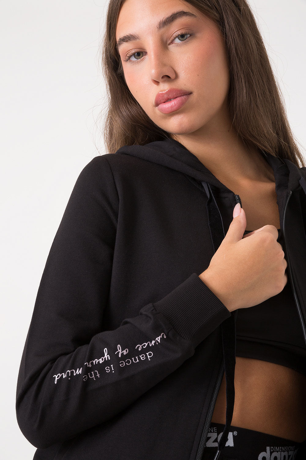 GIACCA FULL ZIP CON CAPPUCCIO