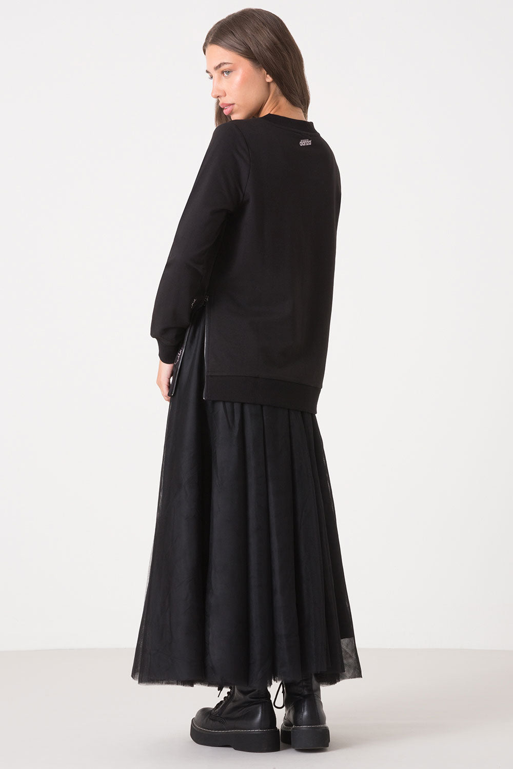 MAXI MAGLIA SCOLLO A V E SPACCO LATERALE