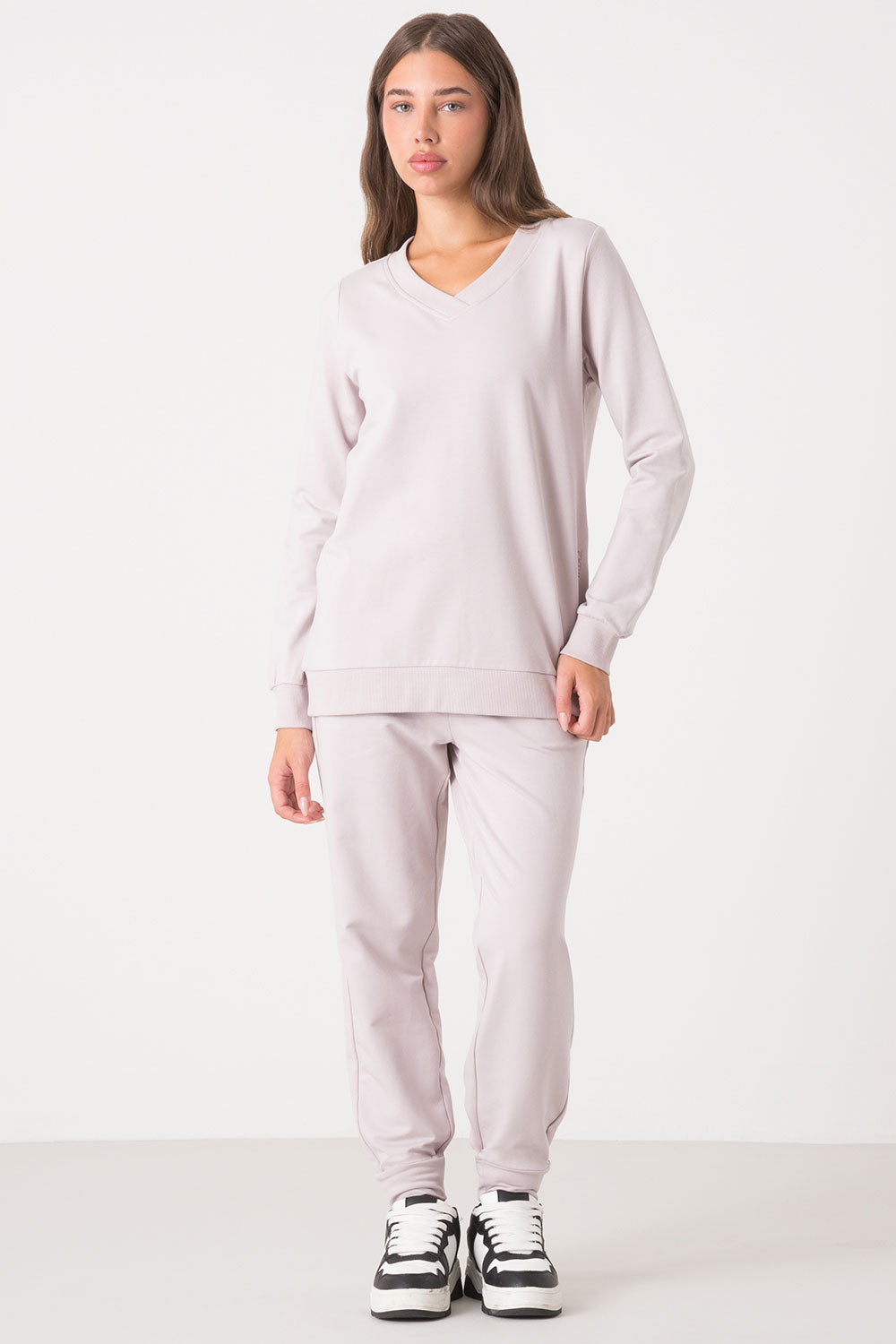 MAXI MAGLIA SCOLLO A V E SPACCO LATERALE