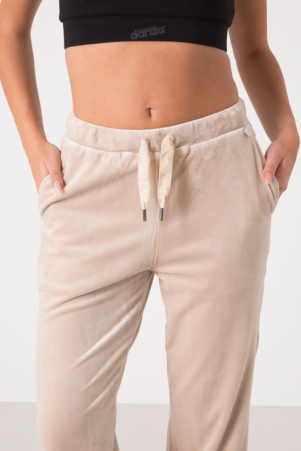 PANTALONE IN CINIGLIA SOFT CON POLSINO AL FONDO