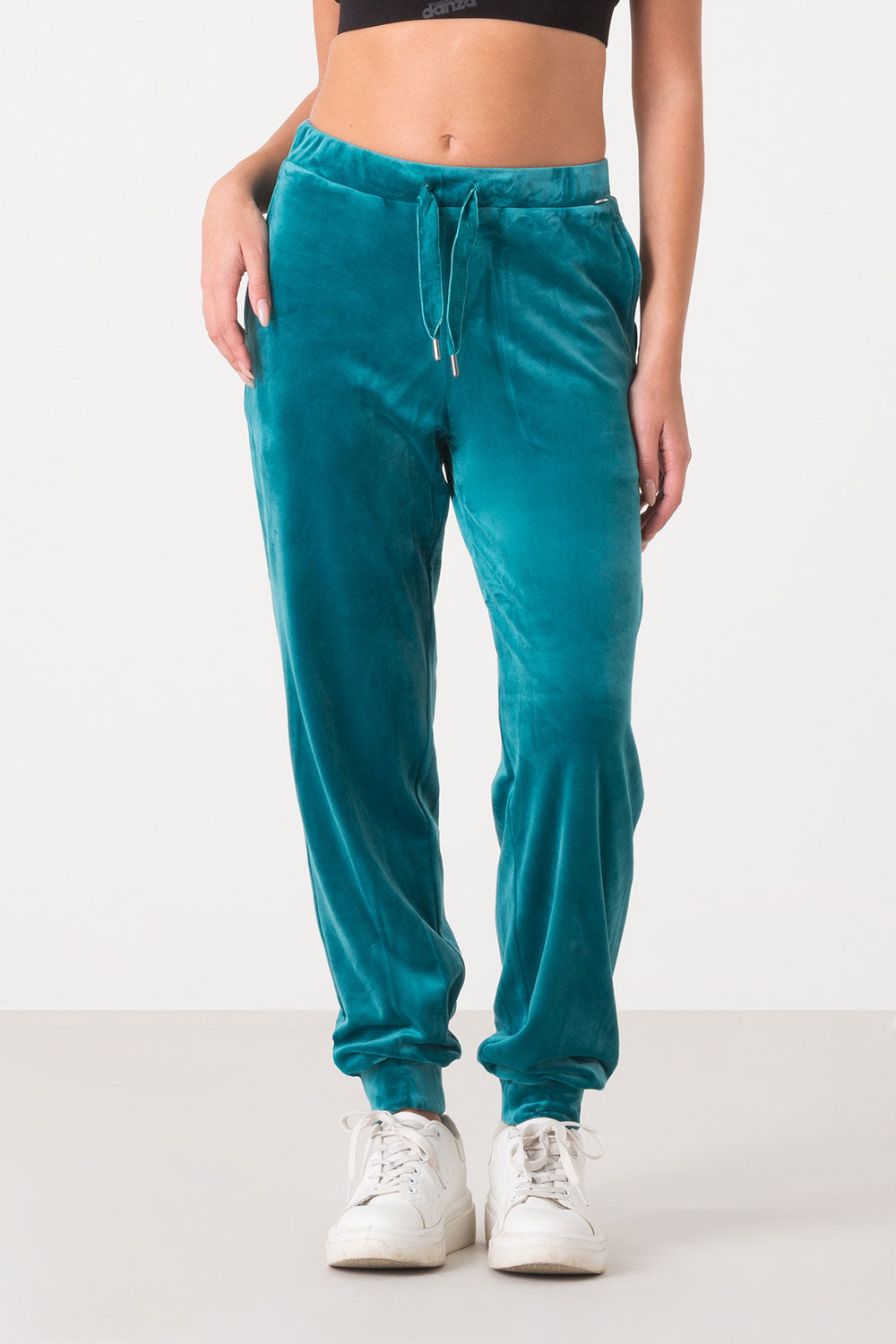 PANTALONE IN CINIGLIA SOFT CON POLSINO AL FONDO