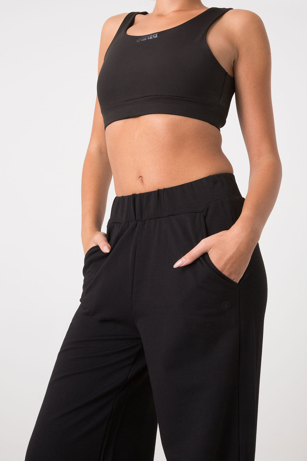 PANTALONE AMPIO FELPA STRETCH NON GARZATO