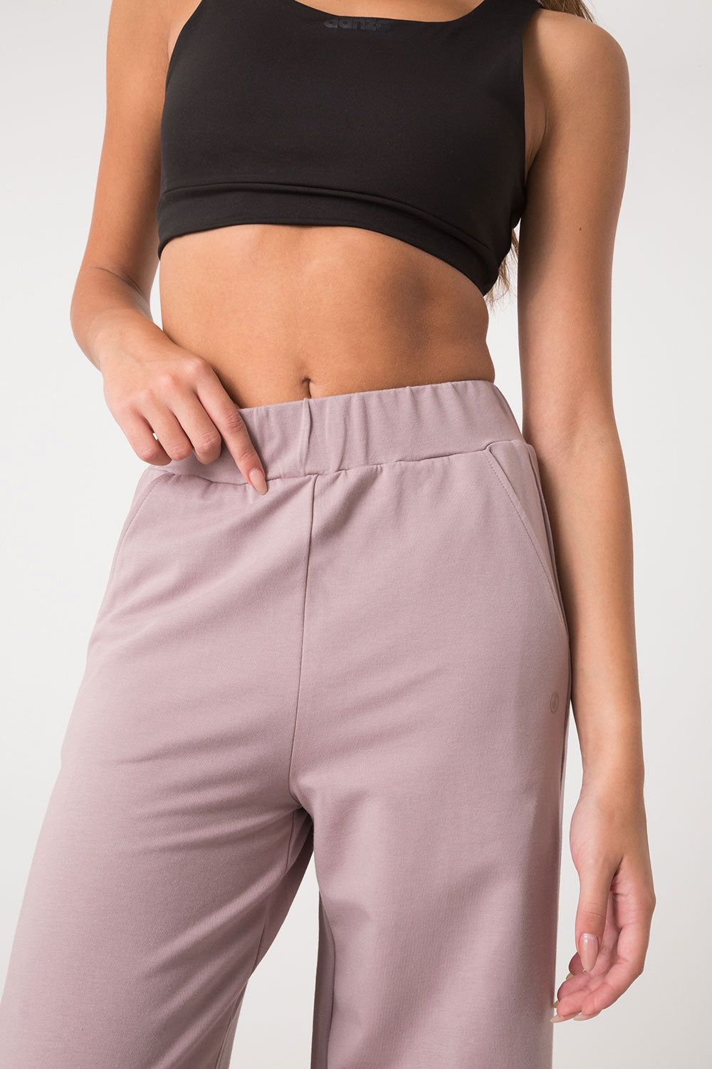 PANTALONE AMPIO FELPA STRETCH NON GARZATO