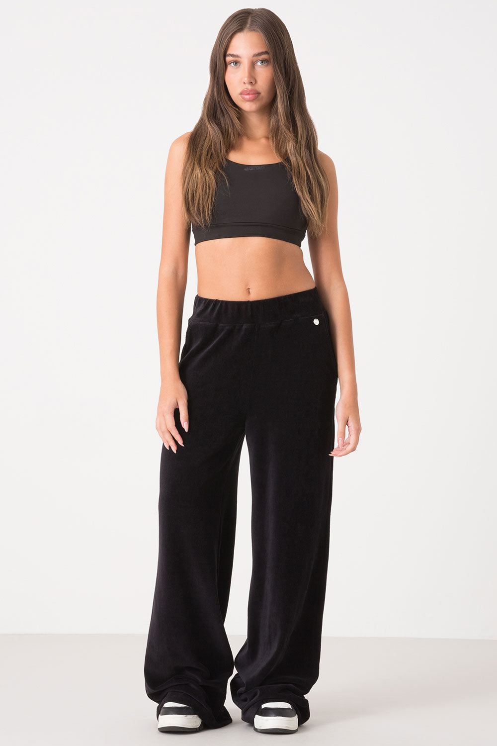 PANTALONE AMPIO IN VELLUTO LEGGERO A COSTE