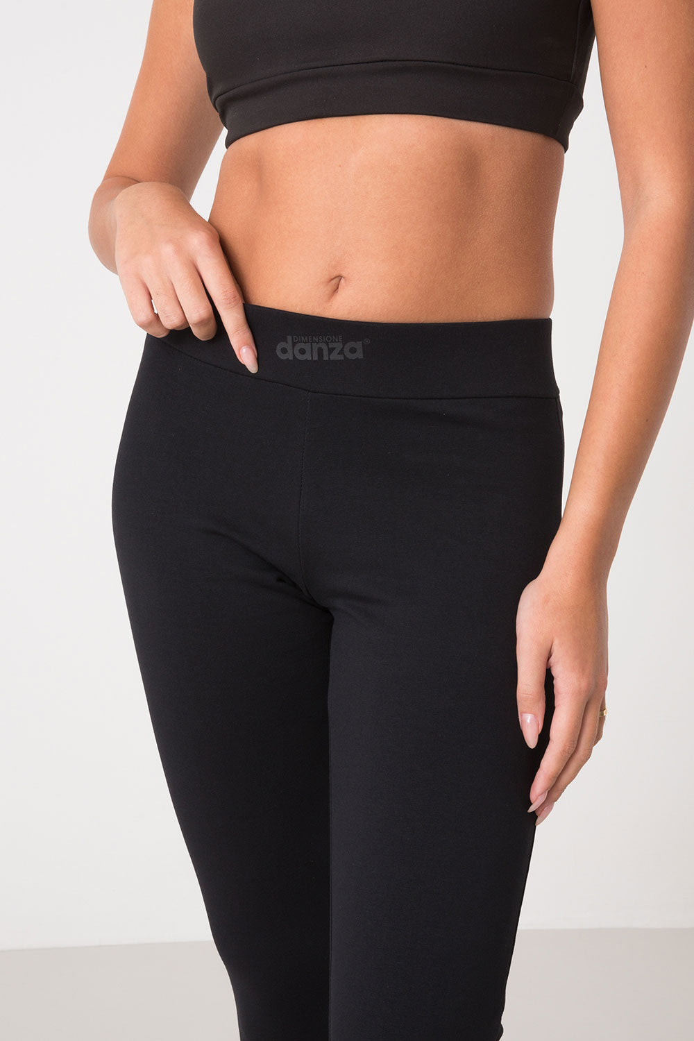 BASIC PANTA JAZZ IN FELPA STRETCH GARZATA