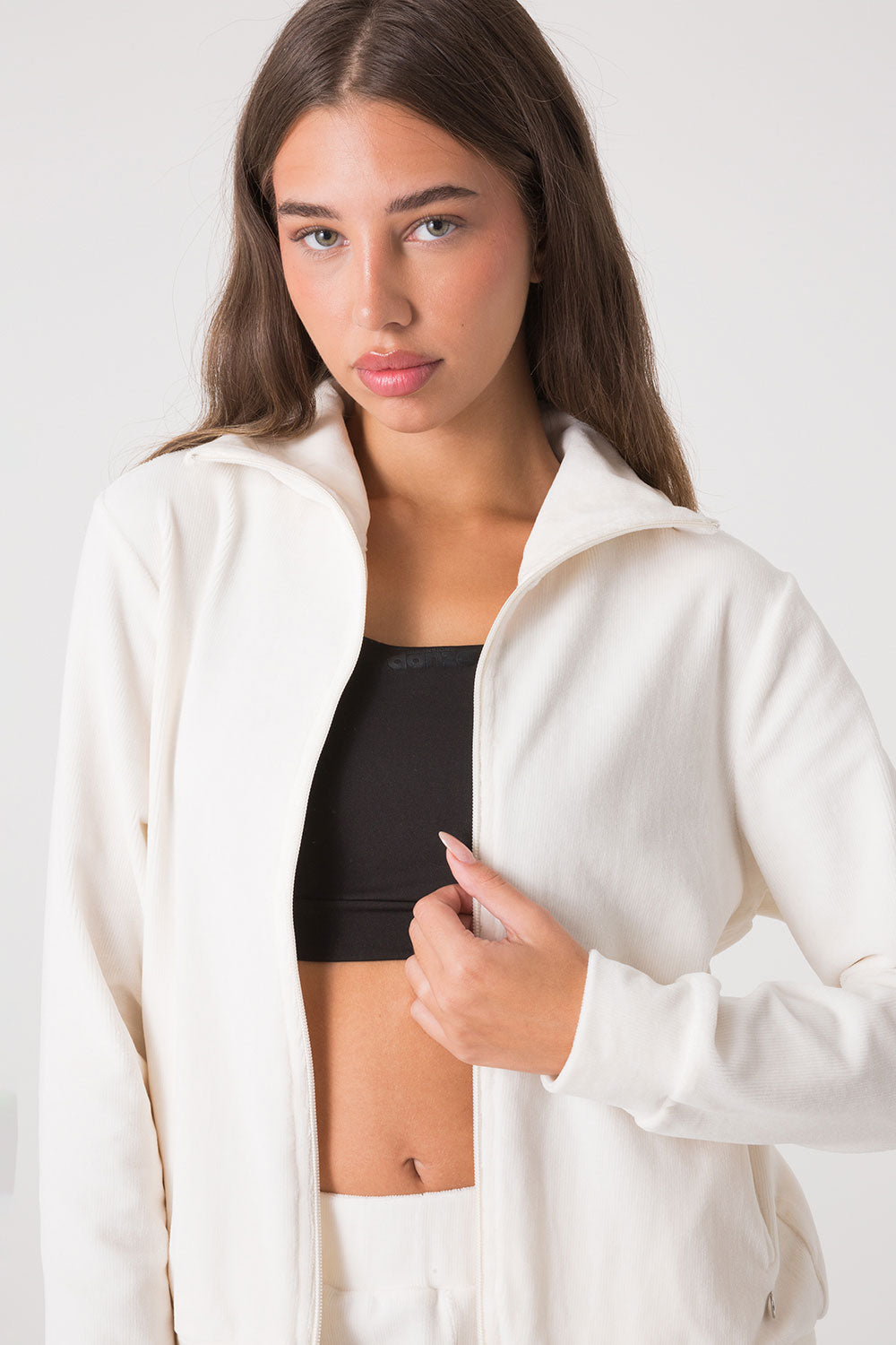 FULL ZIP VELLUTO A COSTE