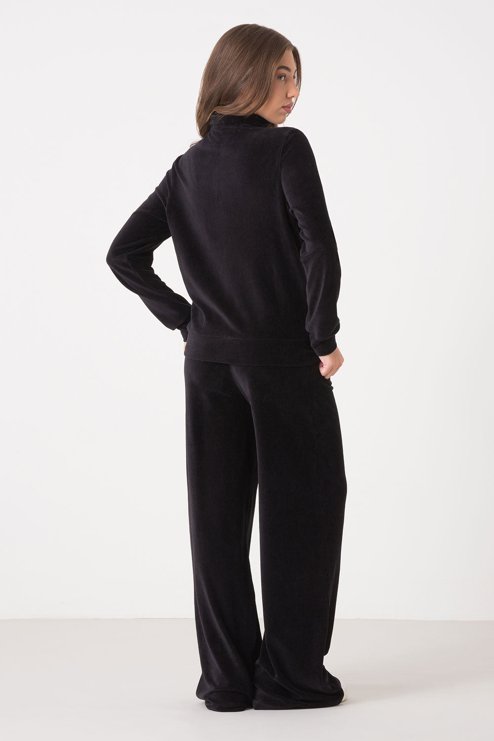 FULL ZIP VELLUTO A COSTE