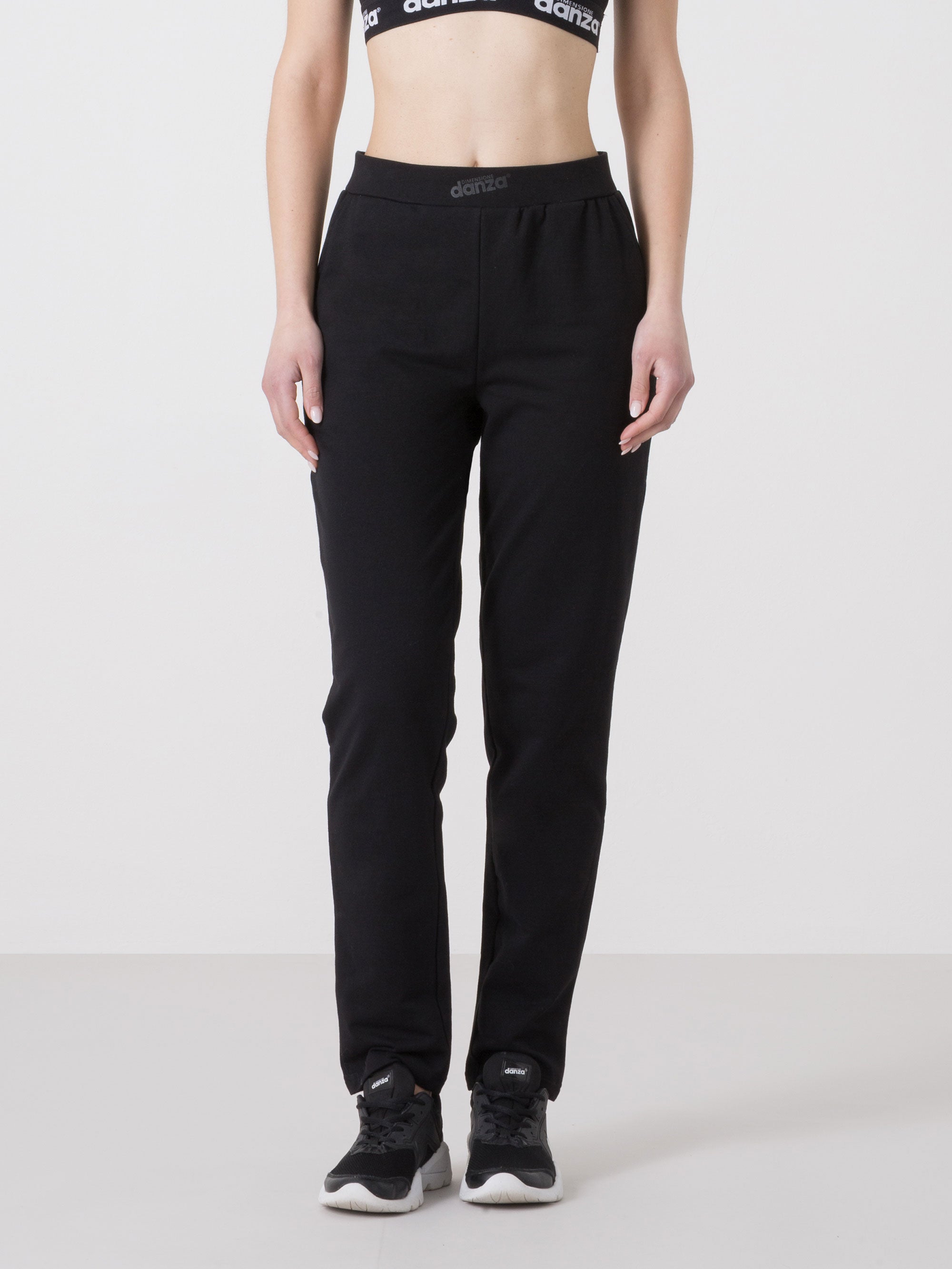 DÁMSKÉ STREČOVÉ FLEECOVÉ KALHOTY DIMENSIONE DANZA S ROVNOU NOHAVICÍ