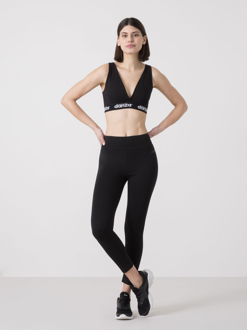 NAISTEN DIMENSIONE DANZA -KORKEAVYÖTÄRÖISET JOUSTAVAT CROPPED-LEGGINGSIT FITNESSIIN JA VAPAA-AIKAAN