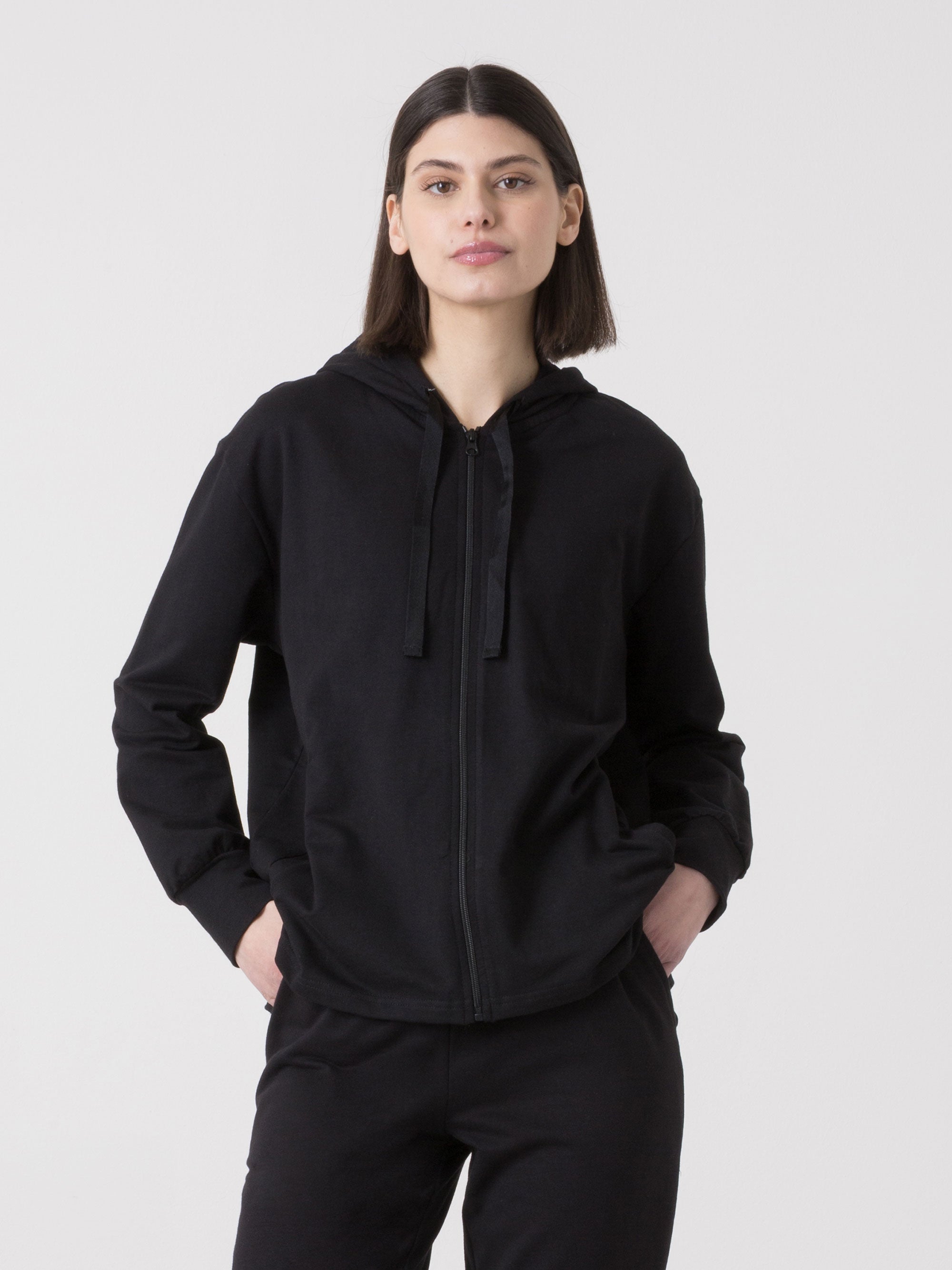DÁMSKÁ TANEČNÍ MIKINA FULL ZIP S KAPUCÍ DIMENSIONE DANZA