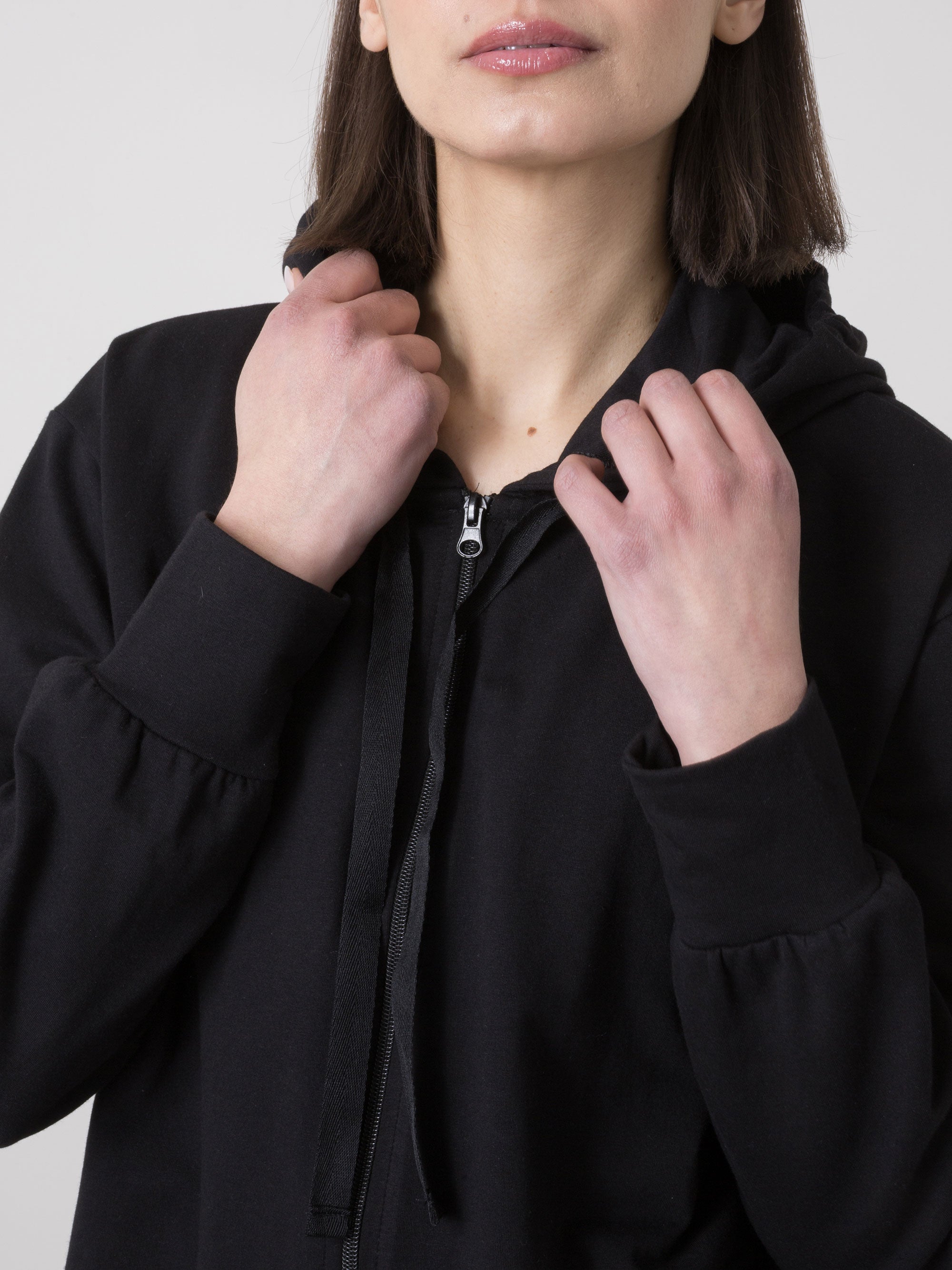 ŽENSKA PLESNA MAJICA FULL ZIP S KAPULJACOM DIMENSIONE DANZA