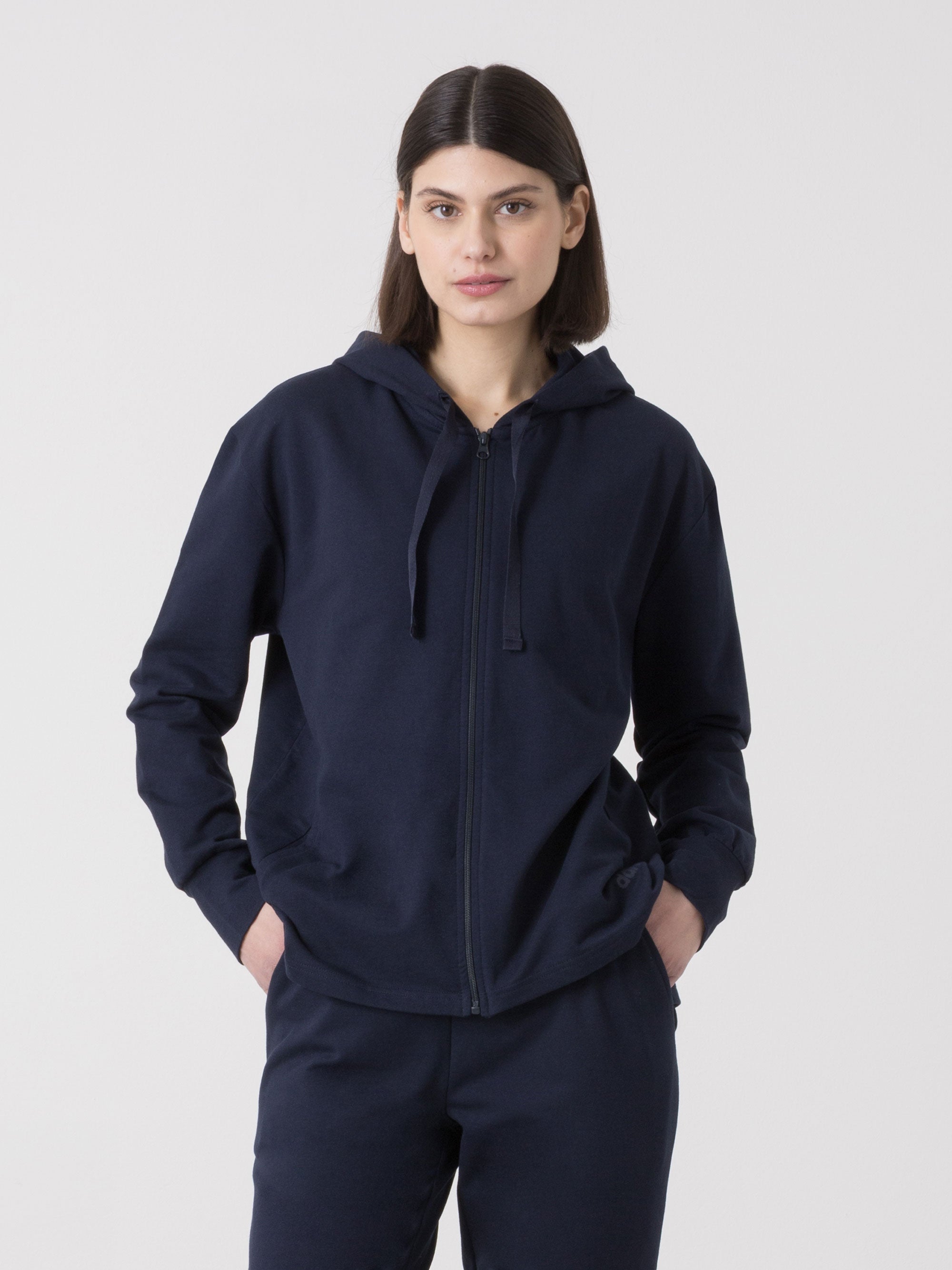 DÁMSKÁ TANEČNÍ MIKINA FULL ZIP S KAPUCÍ DIMENSIONE DANZA