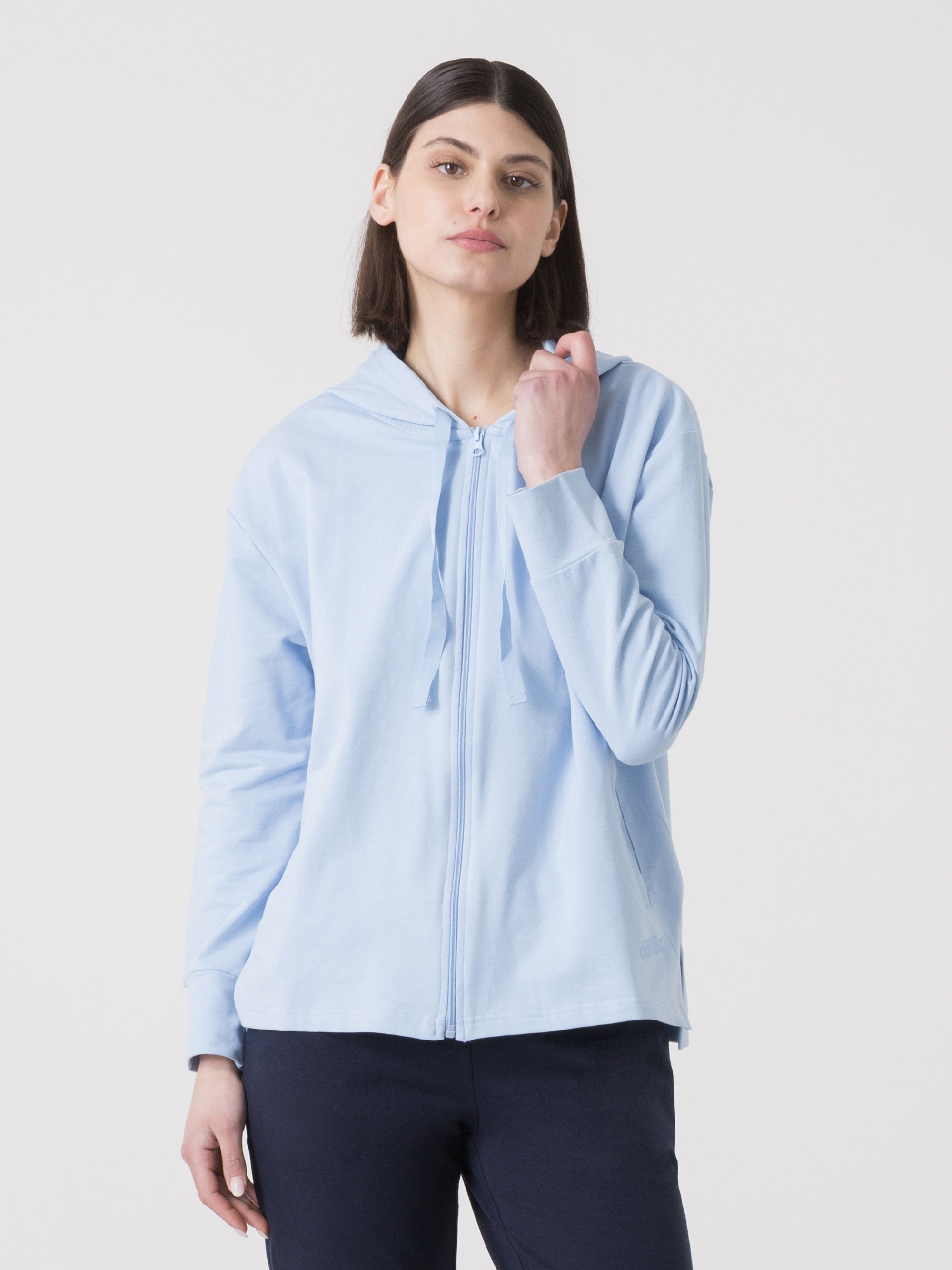 DÁMSKÁ TANEČNÍ MIKINA FULL ZIP S KAPUCÍ DIMENSIONE DANZA