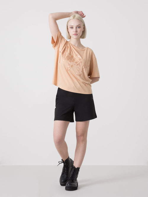 BERMUDA DONNA DIMENSIONE DANZA IN FELPA MODAL CON VITA ELASTICA E TASCHE
