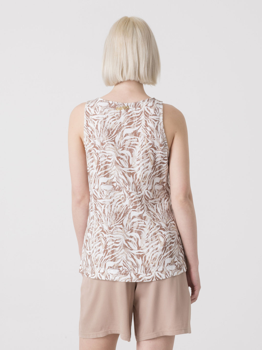ŽENSKI TANK TOP SAFARI OD VISKOZE DIMENSIONE DANZA S ALL OVER PRINTOM