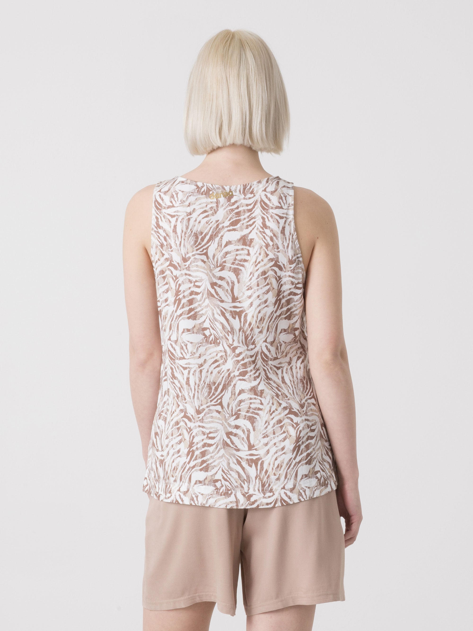 DÁMSKÝ TOP SAFARI Z VISKÓZY DIMENSIONE DANZA S CELPLOŠNÝM POTISKEM